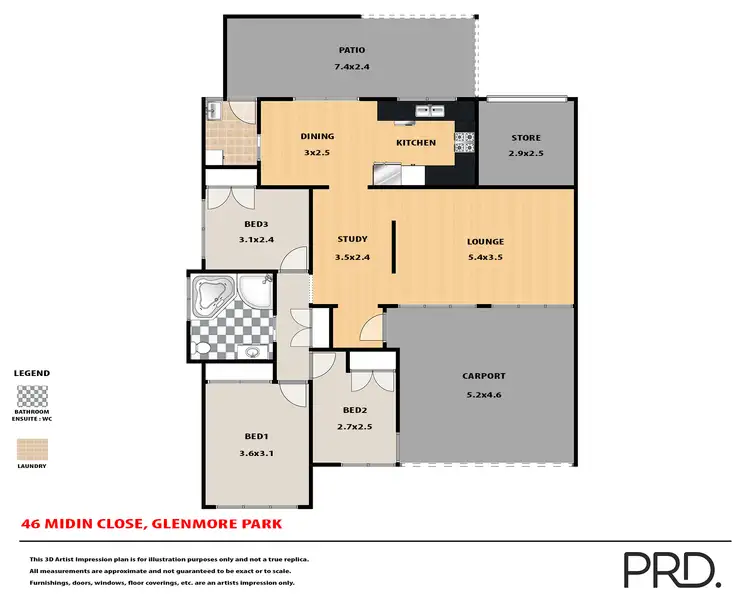 Floorplan of Homely house listing, 46 Midin Close, Glenmore Park NSW 2745