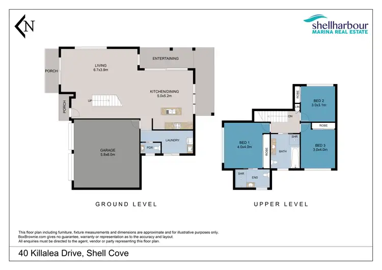 Floorplan of Homely house listing, 40 Killalea Drive, Shell Cove NSW 2529