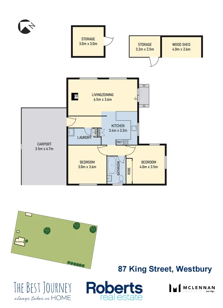 Floorplan of Homely house listing, 87 King Street, Westbury TAS 7303