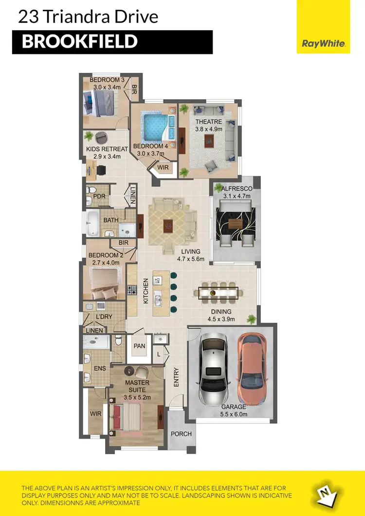 Floorplan of Homely house listing, 23 Triandra Drive, Brookfield VIC 3338