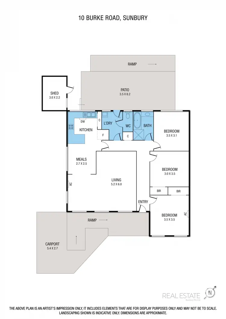 Floorplan of Homely house listing, 10 Burke Road, Sunbury VIC 3429