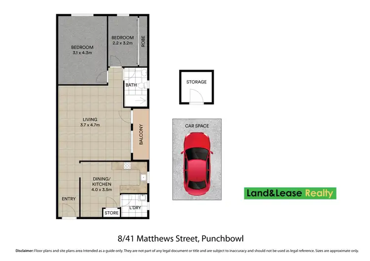 Floorplan of Homely unit listing, 8/41 Matthews Street, Punchbowl NSW 2196