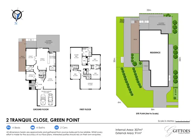 Floorplan of Homely house listing, 2 Tranquil Close, Green Point NSW 2251