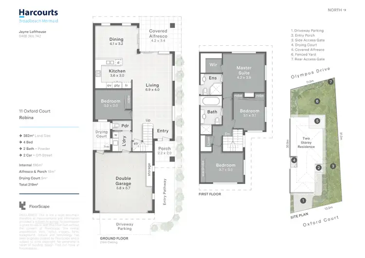 Floorplan of Homely house listing, 11 Oxford Court, Robina QLD 4226
