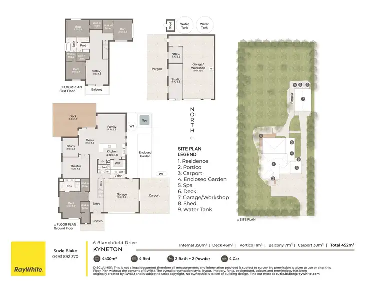 Floorplan of Homely house listing, 6 Blanchfield Drive, Kyneton VIC 3444