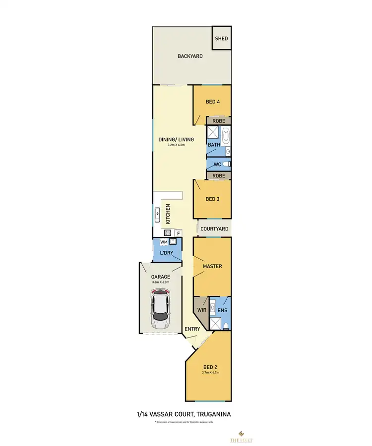Floorplan of Homely unit listing, 1/14 Vassar Court, Truganina VIC 3029