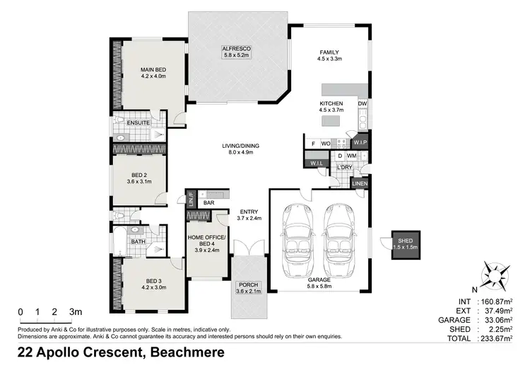 Floorplan of Homely house listing, 22 Apollo Crescent, Beachmere QLD 4510