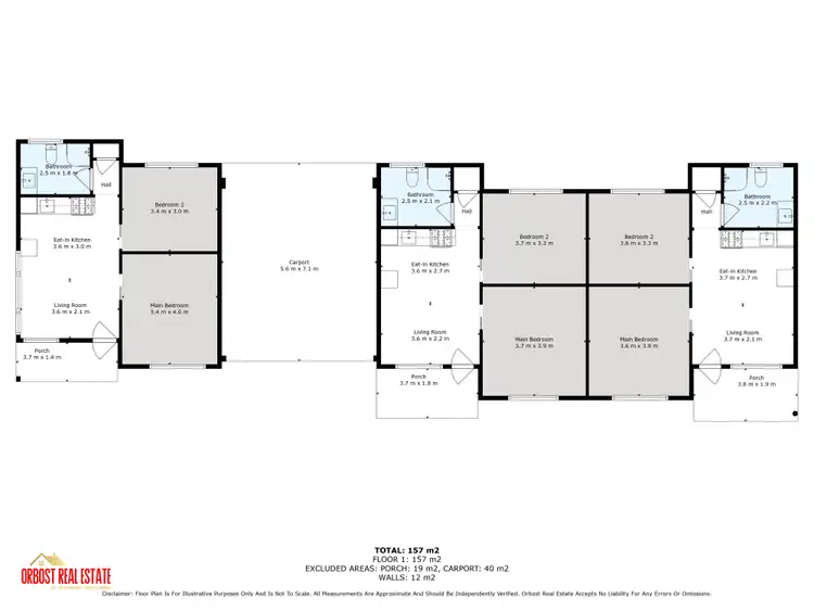 Floorplan of Homely block of units listing, Units 1 & 2 & 3/37 Sydenham Parade, Bemm River VIC 3889