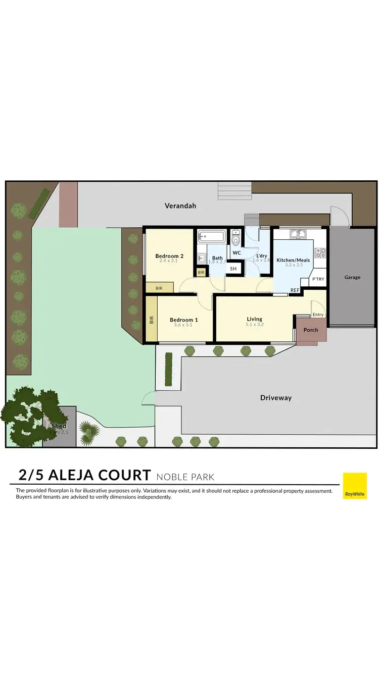 Floorplan of Homely unit listing, 2/5 Aleja Court, Noble Park VIC 3174