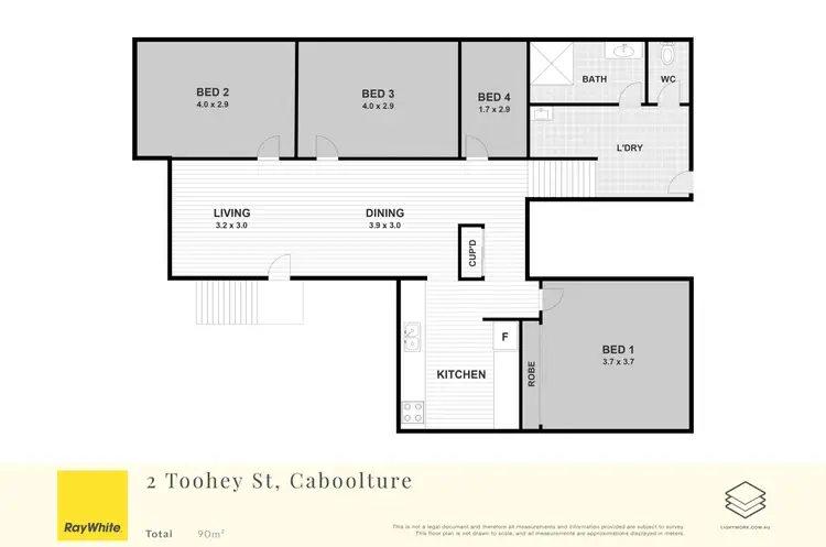 Floorplan of Homely house listing, 2 Toohey Street, Caboolture QLD 4510