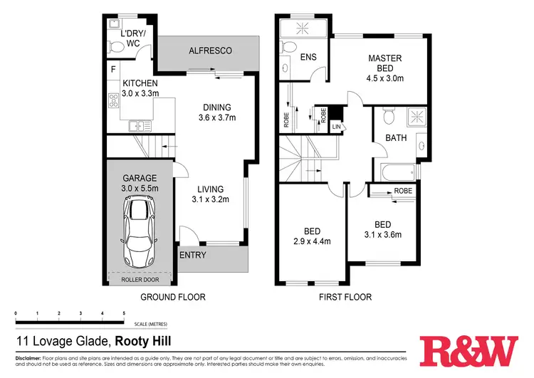 Floorplan of Homely townhouse listing, 11 Lovage Glade, Rooty Hill NSW 2766