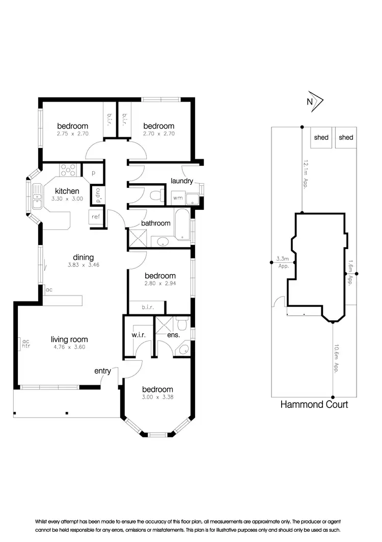 Floorplan of Homely house listing, 2 Hammond Court, Altona Meadows VIC 3028
