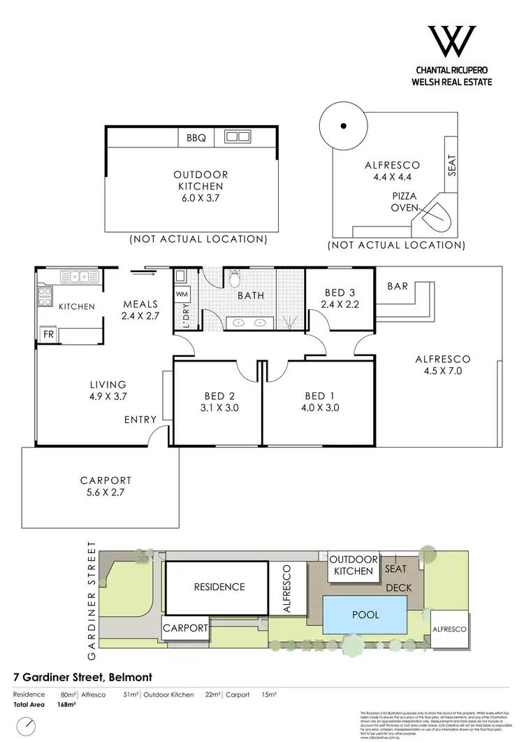Floorplan of Homely house listing, 7 Gardiner Street, Belmont WA 6104