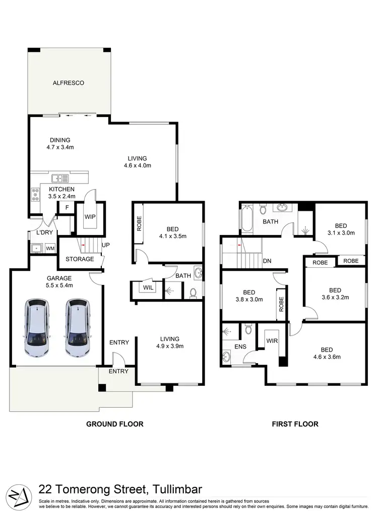 Floorplan of Homely house listing, 22 Tomerong Street, Tullimbar NSW 2527