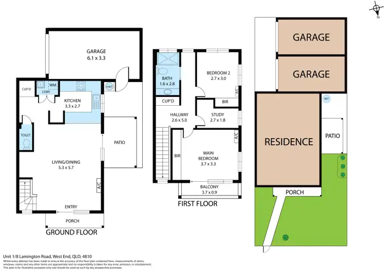 Floorplan of Homely house listing, 1/8 Lamington Road, West End QLD 4810
