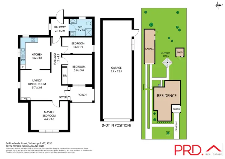 Floorplan of Homely house listing, 84 Rowlands Street, Sebastopol VIC 3356