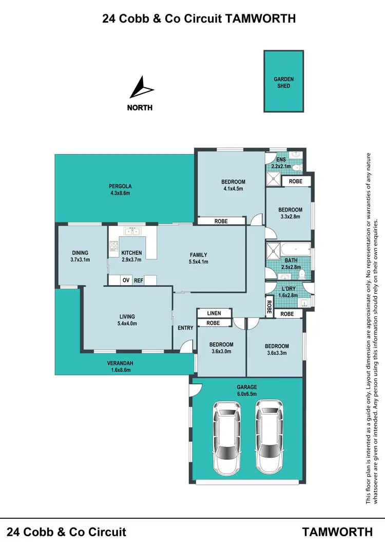 Floorplan of Homely house listing, 24 Cobb & Co Circuit, Tamworth NSW 2340
