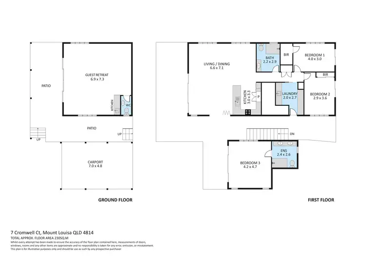 Floorplan of Homely house listing, 7 Cromwell Court, Mount Louisa QLD 4814