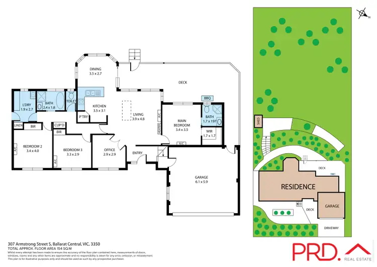 Floorplan of Homely house listing, 307 Armstrong St South, Ballarat Central VIC 3350
