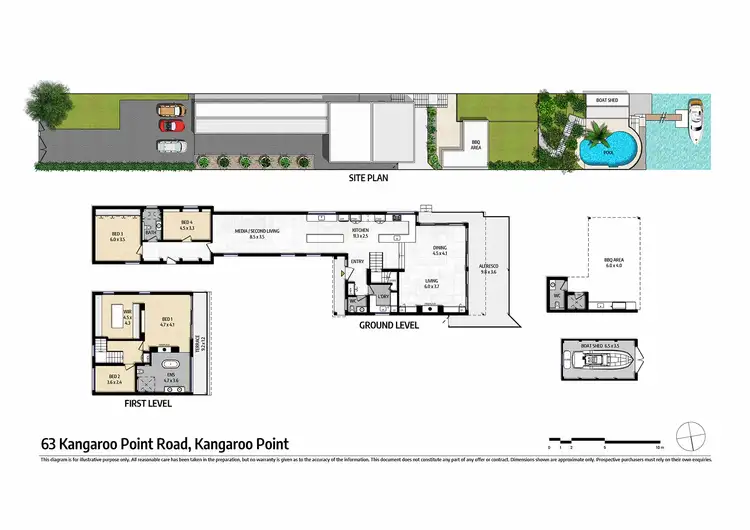 Floorplan of Homely house listing, 63 Kangaroo Point Road, Kangaroo Point NSW 2224