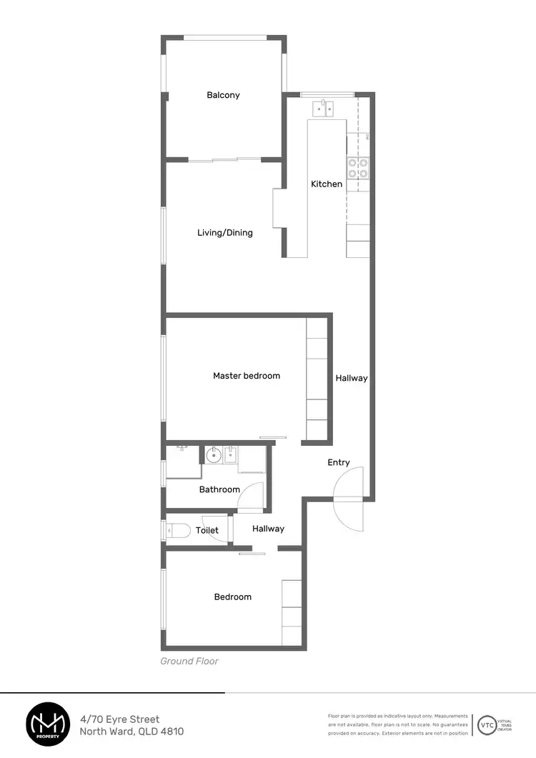 Floorplan of Homely unit listing, 4/70 Eyre Street, North Ward QLD 4810