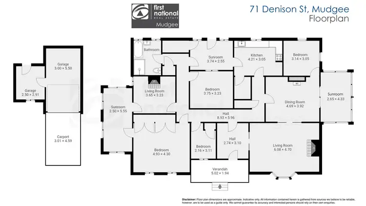 Floorplan of Homely house listing, 71 Denison Street, Mudgee NSW 2850