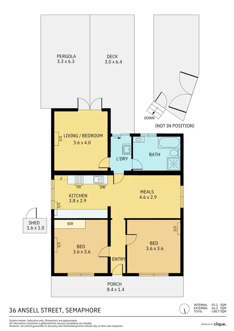 Floorplan of Homely house listing, 36 Ansell Street, Semaphore SA 5019