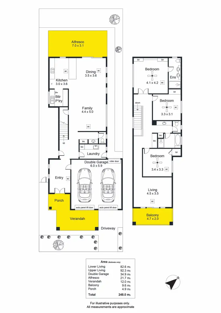 Floorplan of Homely house listing, 15 Crompton Drive, St Clair SA 5011