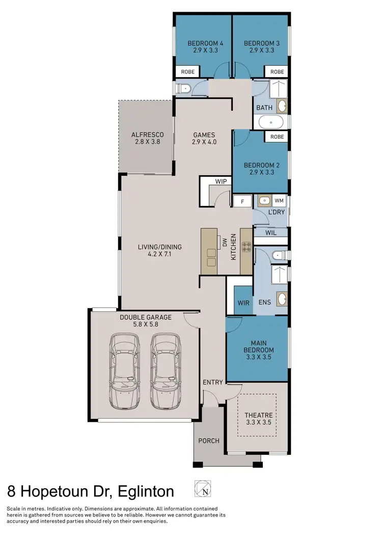 Floorplan of Homely house listing, 8 Hopetoun Drive, Eglinton WA 6034