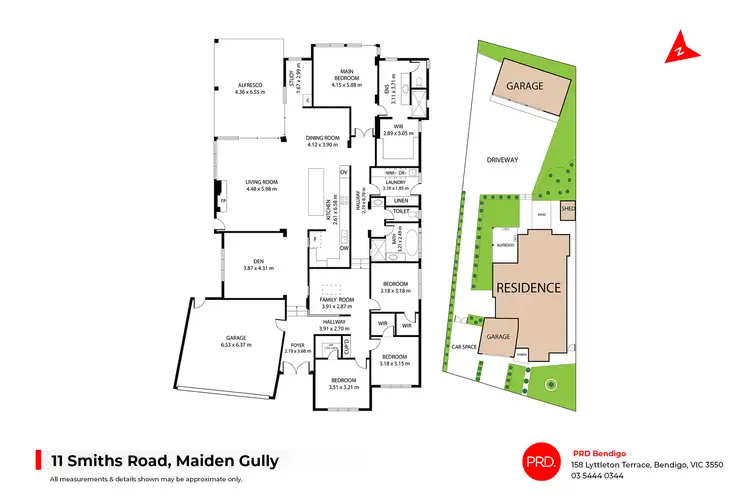 Floorplan of Homely house listing, 11 Smiths Road, Maiden Gully VIC 3551