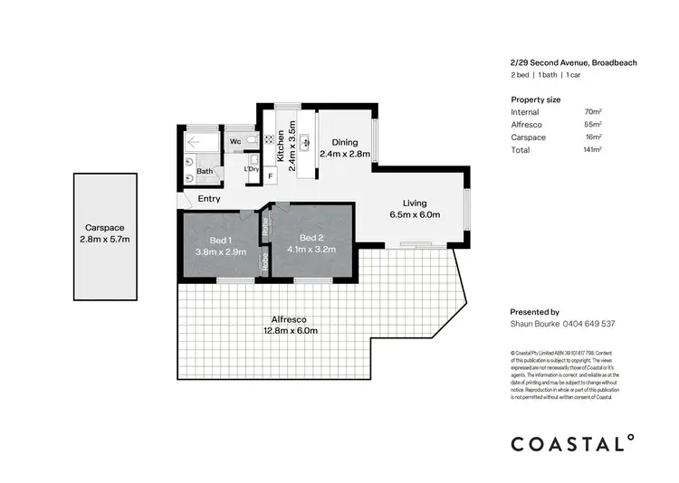 Floorplan of Homely apartment listing, 2/29 Second Avenue, Broadbeach QLD 4218