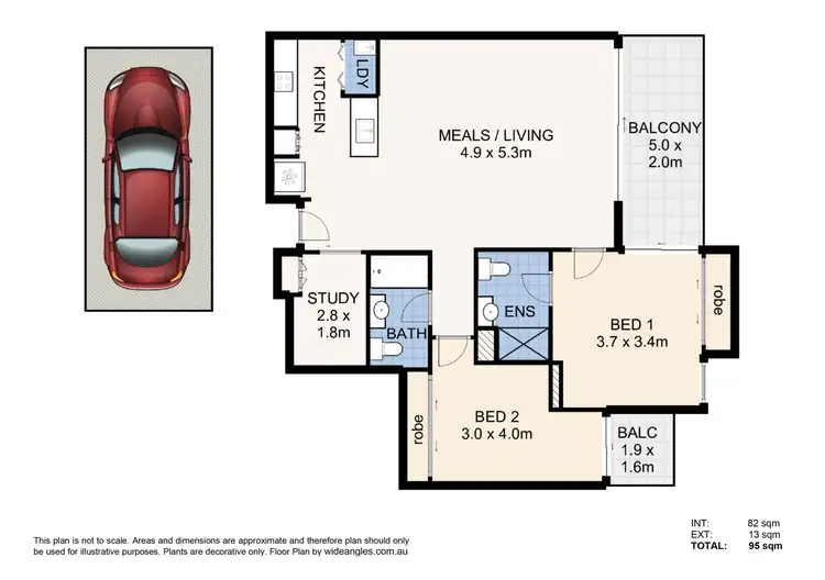Floorplan of Homely apartment listing, 356/803 Stanley Street, Woolloongabba QLD 4102