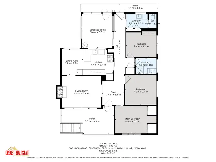 Floorplan of Homely house listing, 68 Wolseley Street, Orbost VIC 3888