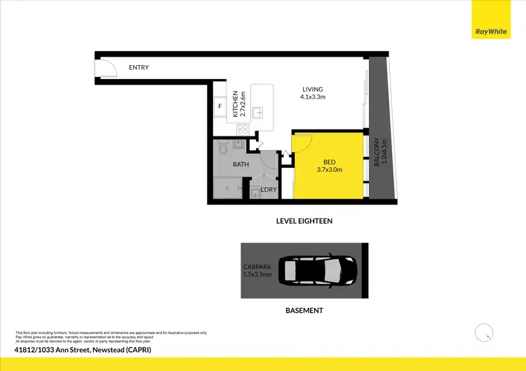 Floorplan of Homely apartment listing, 41812/1033 Ann Street, Newstead QLD 4006