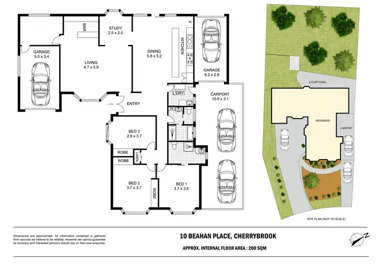 Floorplan of Homely house listing, 10 Beahan Place, Cherrybrook NSW 2126