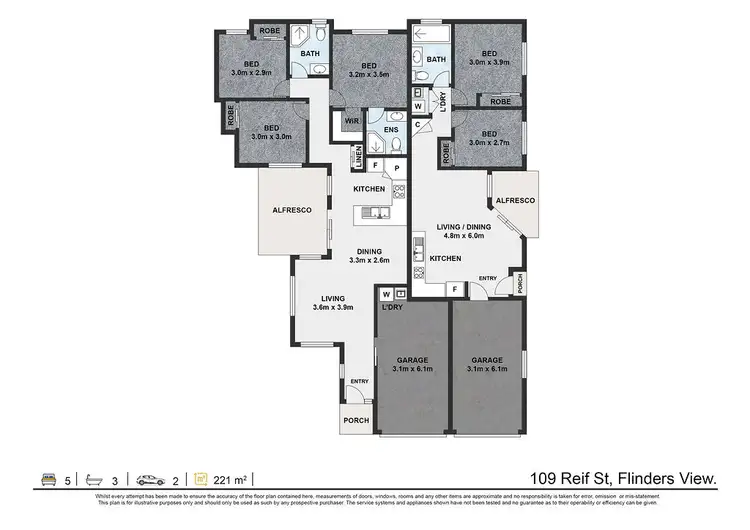 Floorplan of Homely house listing, 109 Reif Street, Flinders View QLD 4305