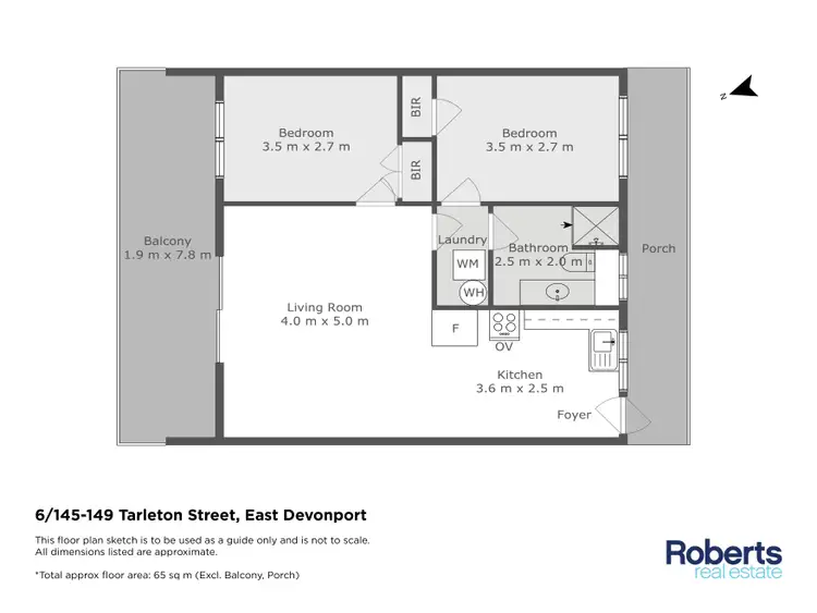 Floorplan of Homely unit listing, 6/145-149 Tarleton Street, East Devonport TAS 7310