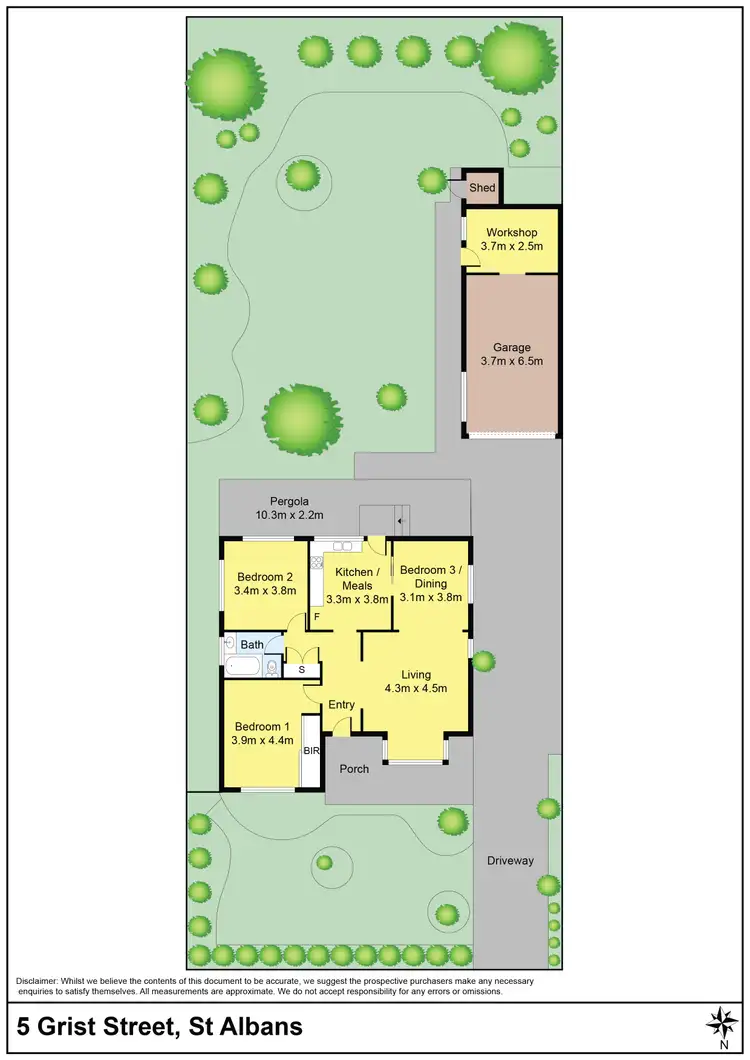 Floorplan of Homely house listing, 5 Grist Street, St Albans VIC 3021