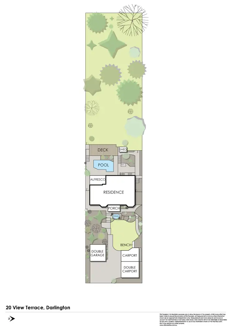 Floorplan of Homely house listing, 20 View Terrace, Darlington WA 6070
