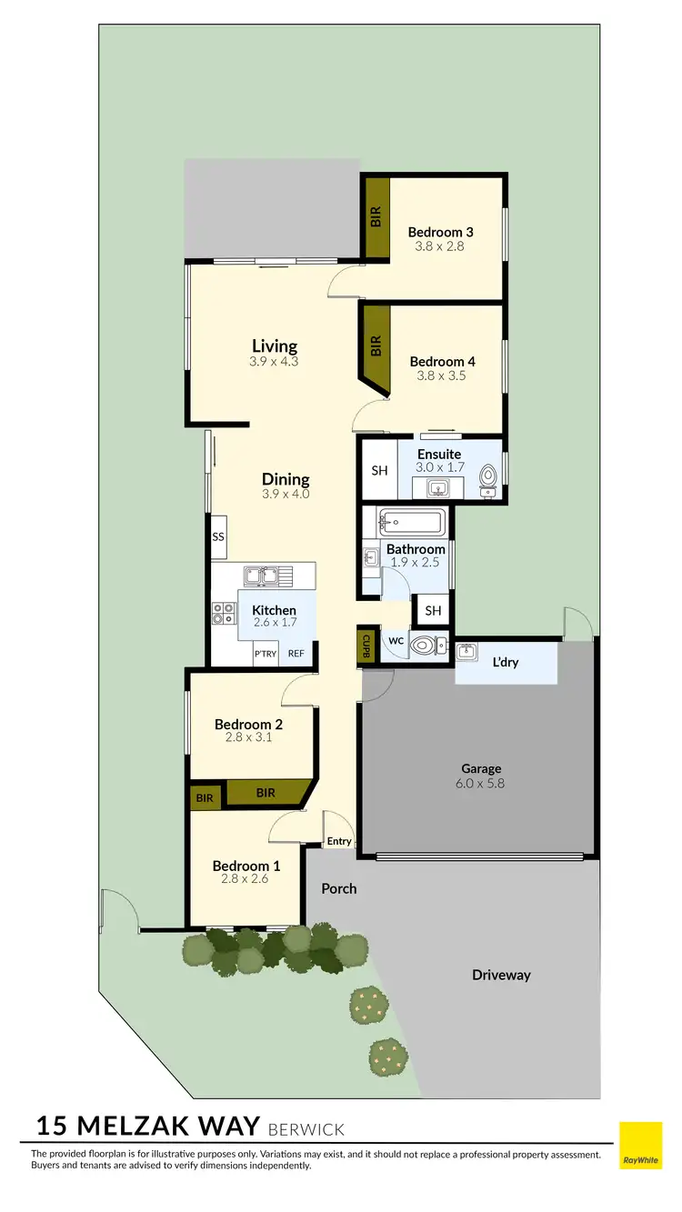 Floorplan of Homely house listing, 15 Melzak Way, Berwick VIC 3806