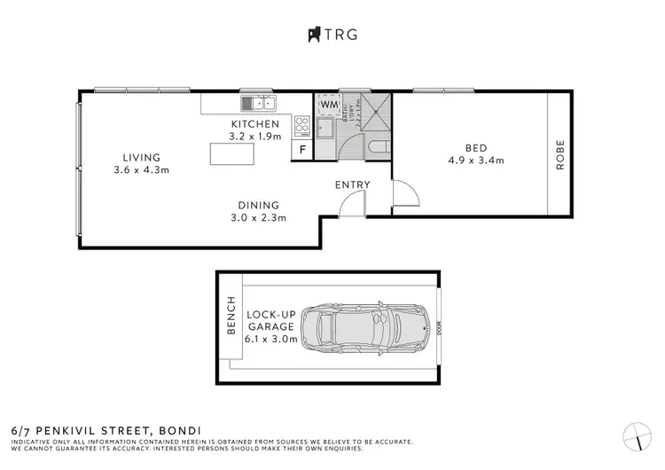 Floorplan of Homely apartment listing, 6/7 Penkivil Street, Bondi NSW 2026