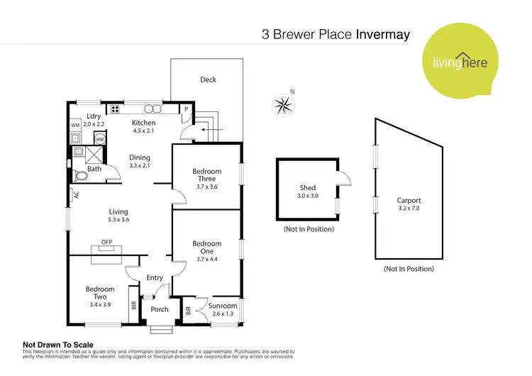 Floorplan of Homely house listing, 3 Brewer Place, Invermay TAS 7248