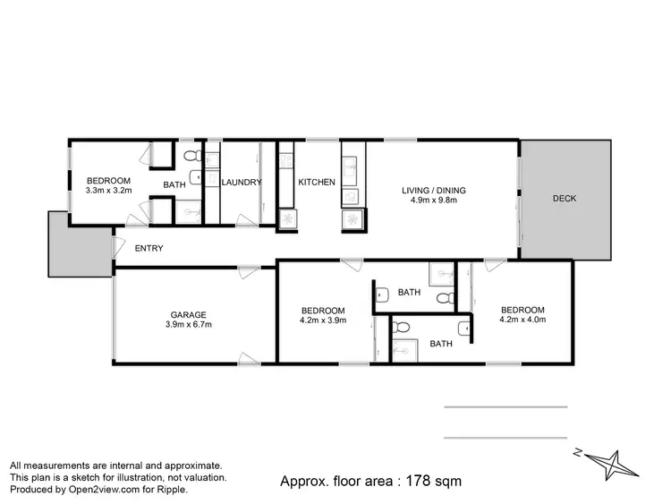 Floorplan of Homely house listing, 52 Friendship Drive, Sorell TAS 7172