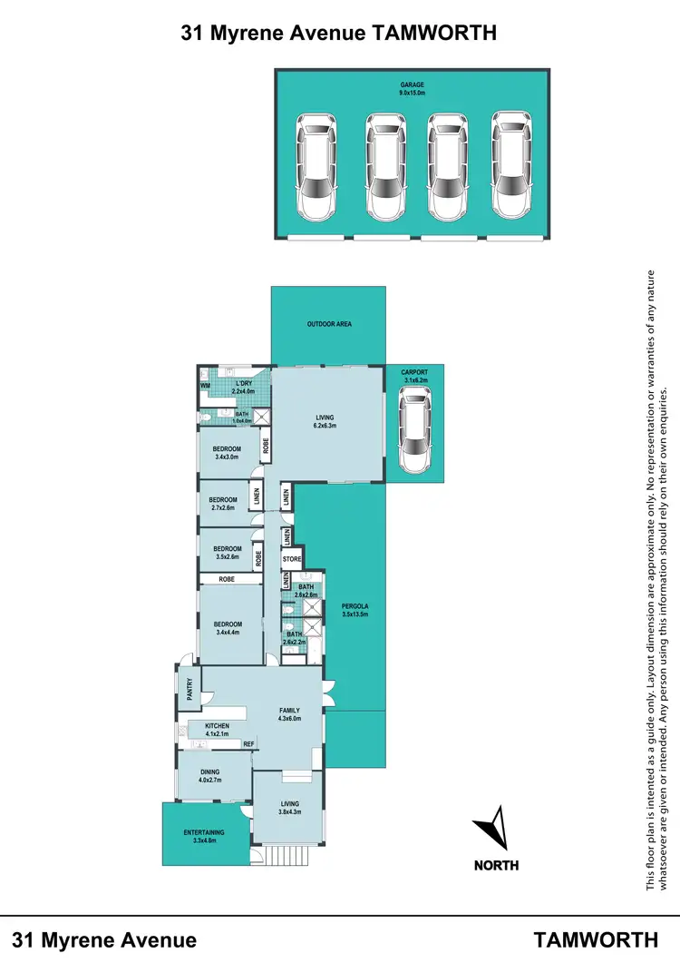 Floorplan of Homely house listing, 31 Myrene Avenue, Tamworth NSW 2340