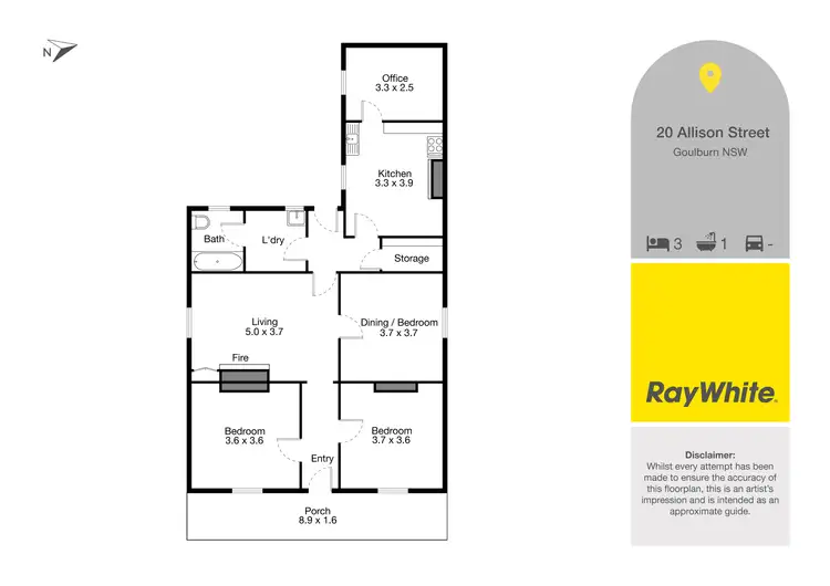 Floorplan of Homely house listing, 20 Allison Street, Goulburn NSW 2580