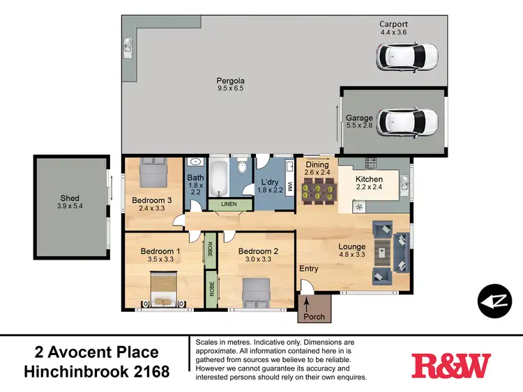 Floorplan of Homely house listing, 2 Avocet Place, Hinchinbrook NSW 2168