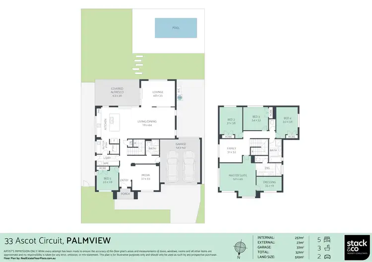 Floorplan of Homely house listing, 33 Ascot Circuit, Palmview QLD 4553