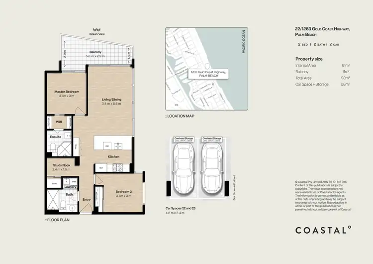 Floorplan of Homely apartment listing, 22/1263 Gold Coast Highway, Palm Beach QLD 4221