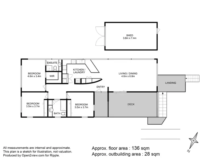 Floorplan of Homely house listing, 33 Wassell Place, Lindisfarne TAS 7015