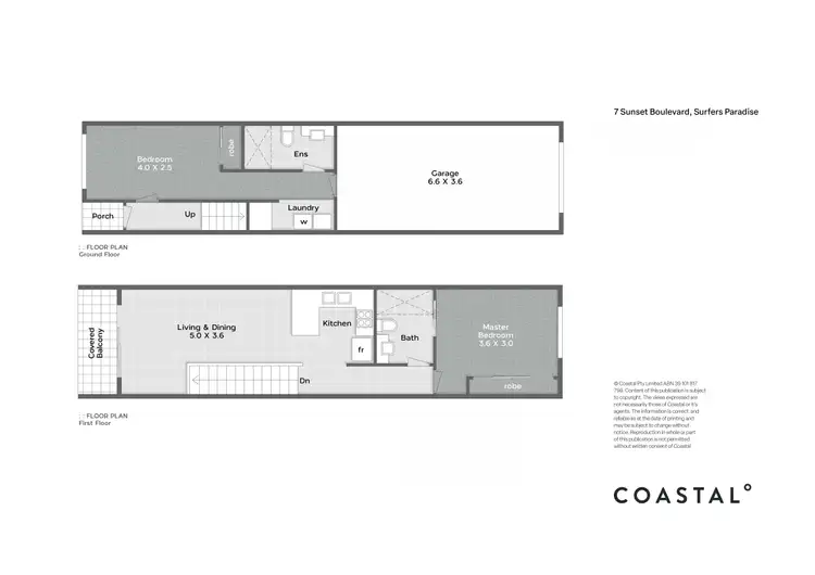 Floorplan of Homely townhouse listing, 2/7 Sunset Boulevard, Surfers Paradise QLD 4217